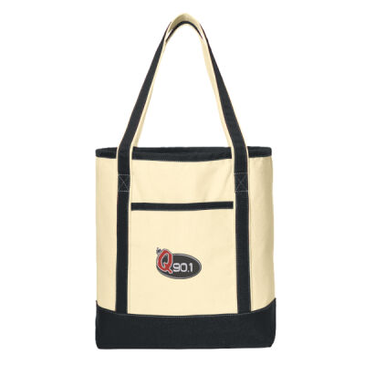 The Q - Large Cotton Canvas Boat Tote Thumbnail